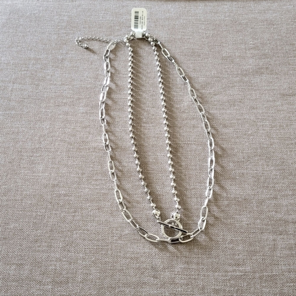 Torrid Bead and Link Toggle Link Necklace